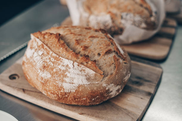 istock Loaves of sourdough bread 1442419678