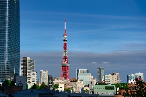 Tokyo, Japan – September 13, 2022: A beautiful shot of the Tokyo Tower during the day in Japan