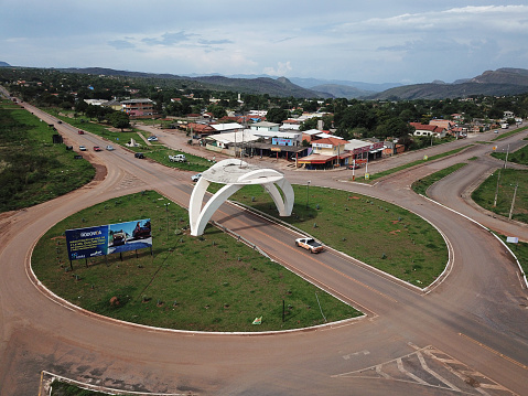 Lusaka, Zambia: headquarters of the Bank of Zambia, the central bank, issues the Zambian kwacha - the skywalks connect the BoZ to the next office building, Kenneth Kaunda House - Cairo Road, Central Business District