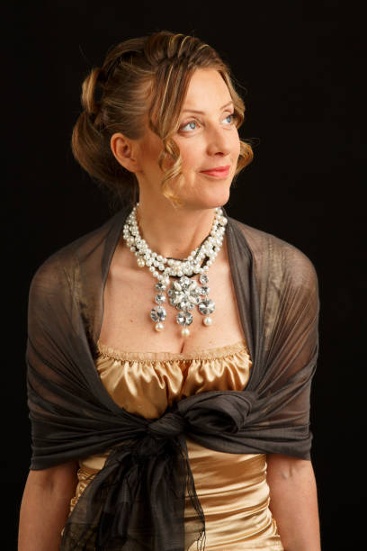 istock Retro Old-fashioned  woman  Portrait 1442425068