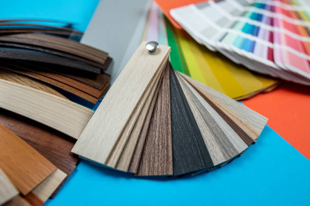 istock Sample material texture sor furniture interior design isolated. 1442432577