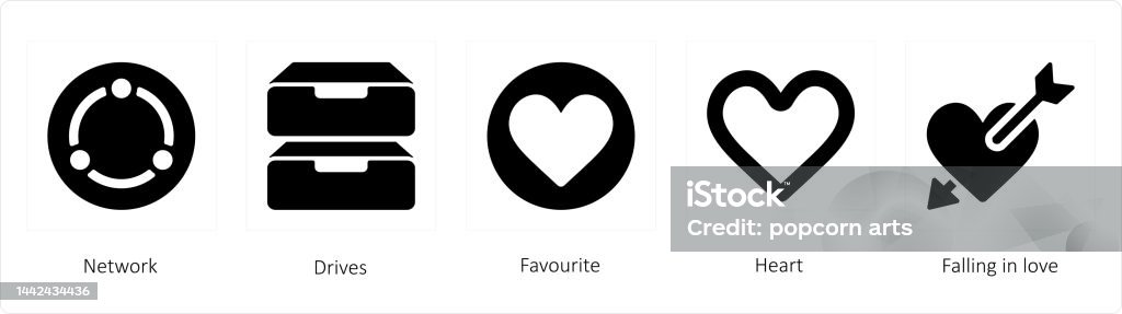 Networked Drive Icon Network Drives Favorite Stock Illustration - Download Image Now ...