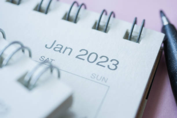 istock 2023 year calendar on office desk 1442441813