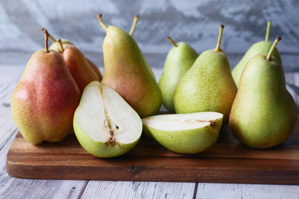 istock slice of fresh pears on table close up 1442443577