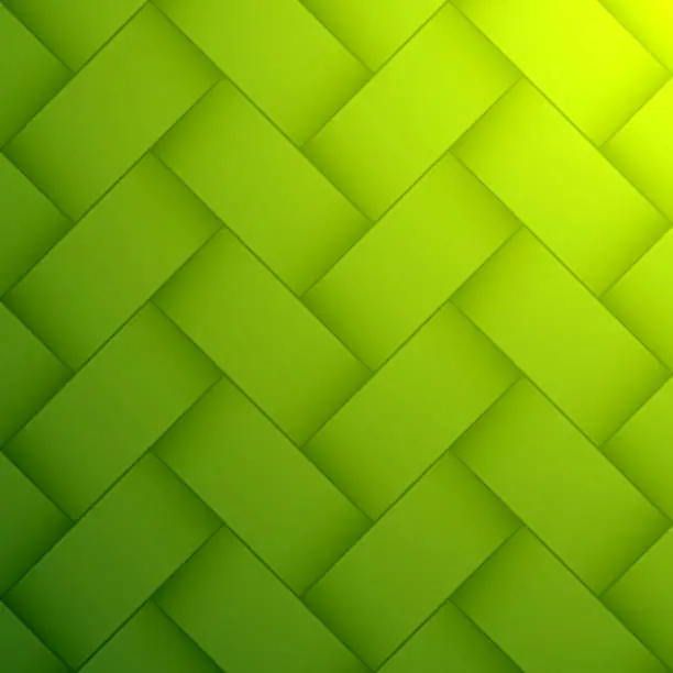 Vector illustration of Abstract green background - Geometric texture