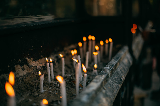 Prayer Candles in the Church