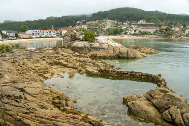 The Aldan Estuary cannot be considered estuary because it is not formed by the mouth of the river, but we can say that it is a deep entree of great beauty of the Pontevedra Estuary in Galicia Spain