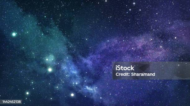 Space Stars Nebula Universe Background Stock Photo - Download Image Now - Outer Space, Constellation, Copy Space