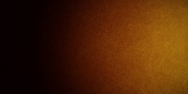 istock Horizontal yellow and orange grunge texture cement or concrete wall banner, blank background 1442452395