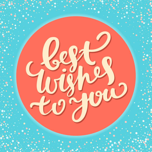 istock Best wishes to you. Greeting card. Vector handwritten lettering. 1442453781