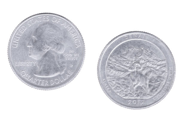 Arizona 2008p State Commemorative Quarter isolated on a white background