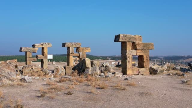 Ruins od Ancient City of Blaundus in Uşak, Turkey