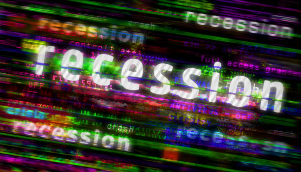 istock Recession media and abstract screen 3d illustration 1442471274
