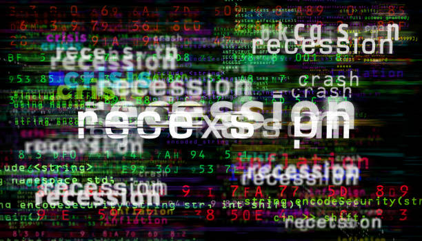 istock Recession media and abstract screen 3d illustration 1442471330