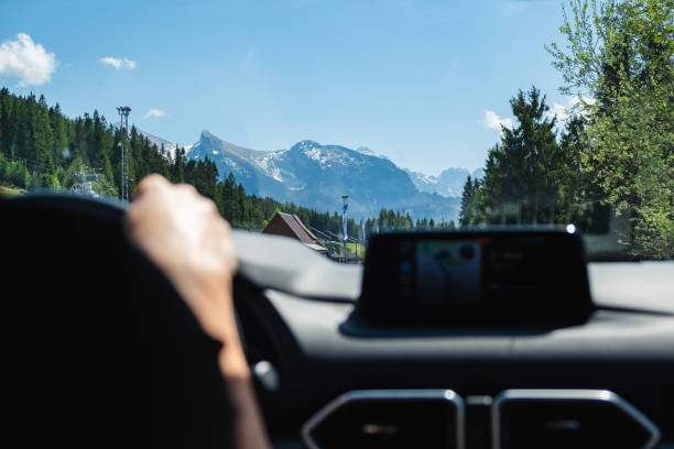 istock Car travel to the mountains 1442472286