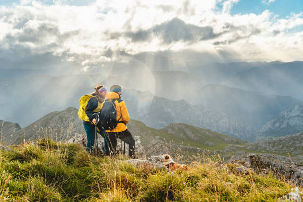 istock people trekking in the mountains 1442472320