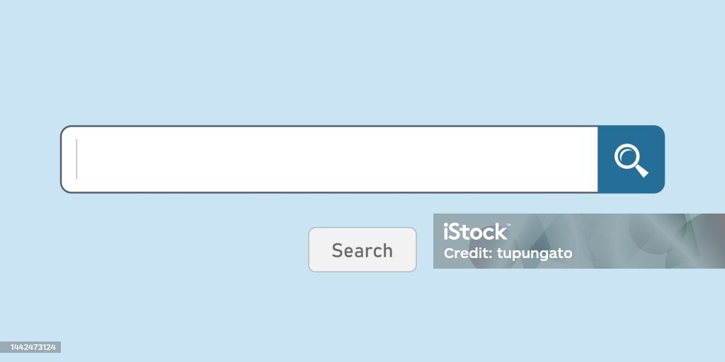 Search Engines Box Blank Search Box And Button Stock Illustration - Download Image Now ...