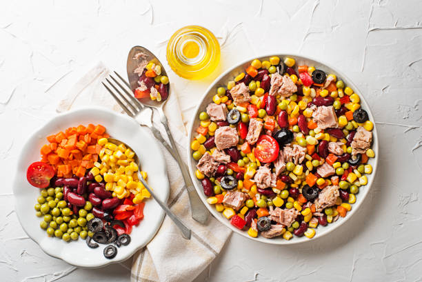istock Tuna salad with canned vegetable 1442476045