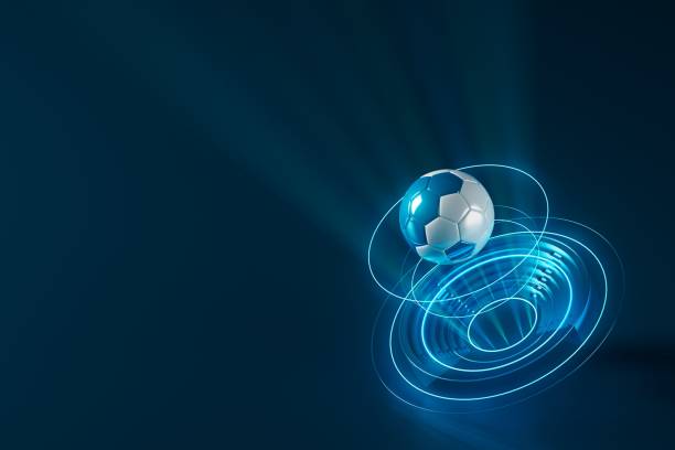 istock 3d football object design. realistic rendering. abstract futuristic background. 3d illustration. motion geometry concept. sport competition graphic. tournament game bet content. soccer ball element. 1442482985