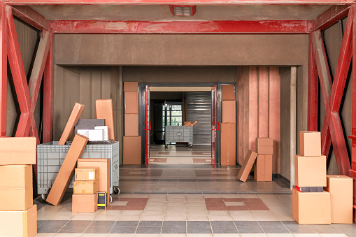 Empty, Post Office, Air Mail, Cargo Container, Delivering