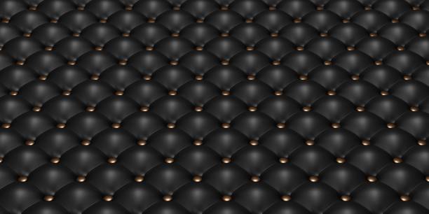 istock buttoned leather sofa surface upholstered chair luxury background Carbon background Old fashioned luxury leather seats Pattern 3D illustration 1442489148