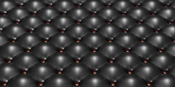 istock buttoned leather sofa surface upholstered chair luxury background Carbon background Old fashioned luxury leather seats Pattern 3D illustration 1442489154