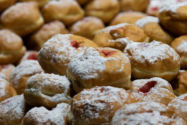 istock Decorative Israeli Hanukkah donuts 1442496885