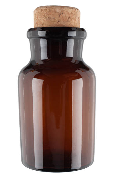 istock Retro vintage apothecary brown glass bottle 1442499659