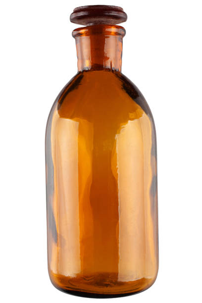 istock Retro vintage apothecary brown glass bottle 1442499721