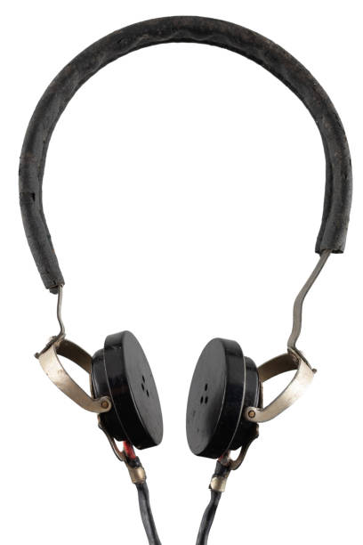 Old retro vintage headphones