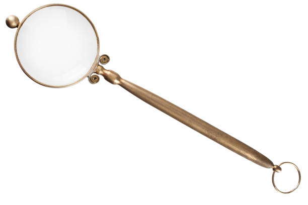istock Retro vintage magnifying glass 1442499978