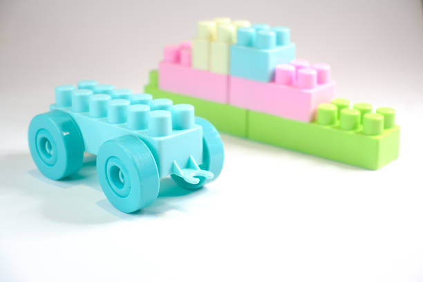 istock Plastic block toy , building games for kids. 1442500277