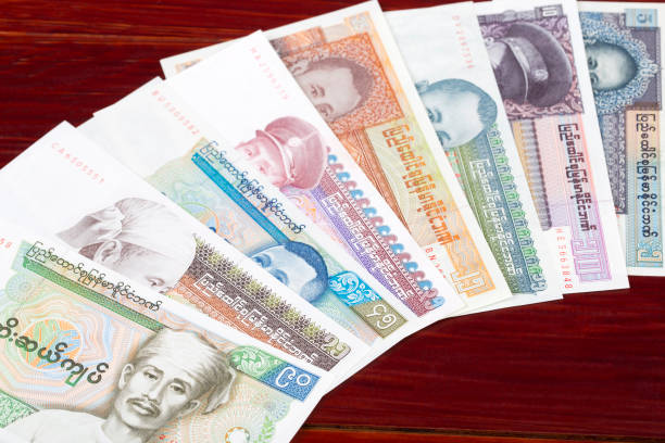 istock Old Myanmar money a business background 1442504949
