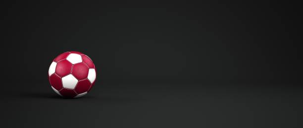istock Football Qatar Black 1442512647