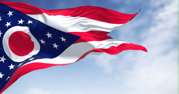 Fluffy US flag on soft balloon surface.