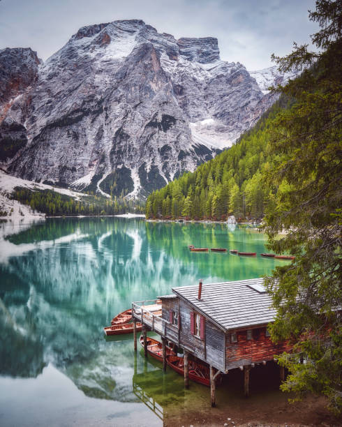 istock Lago di Braies or Pragser wildsee, Italy. 1442514956