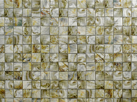 Details of mosaic tile wall background that can be used as decoration.