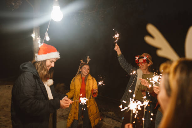 istock Outdoor Christmas party 1442518478