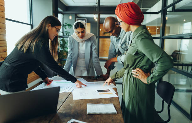 istock Creative designers having a meeting in a modern office 1442522323