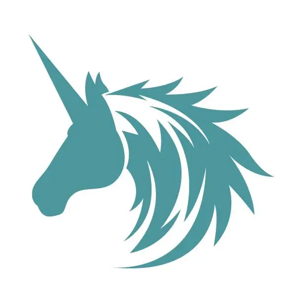 Vector illustration of Unicorn logo icon design illustration