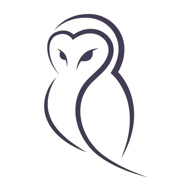 Vector illustration of Owl logo icon design illustration
