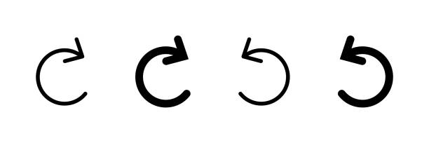 Button with reload icon. Repeat symbol. Refresh icon. Vector sign. Button with reload icon. Repeat symbol. Refresh icon. Vector isolated sign. back button stock illustrations