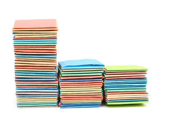 istock Origami varicolored towers 1442556192
