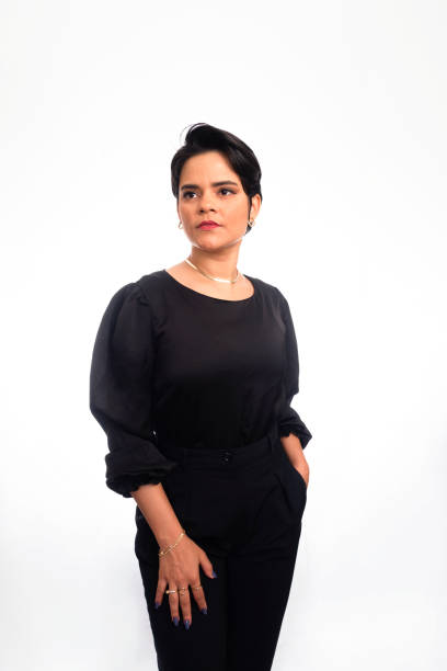 istock Confident pretty business woman being ready to work. 1442557195