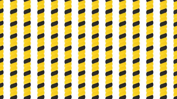 Vector illustration of Sign rope stripes pattern vector background.