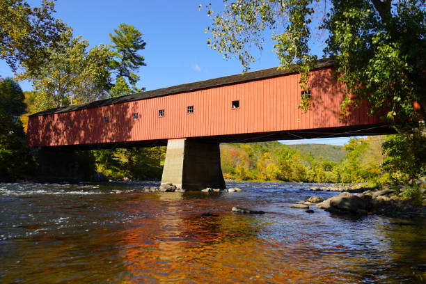 istock West Cornwall covered bridge over the Housatonic River in Autumn 1442576432