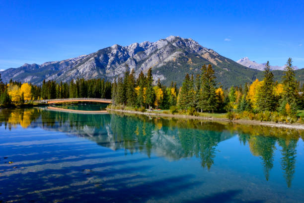 istock Bridge over the Bow River on Banff Avenue 1442577752