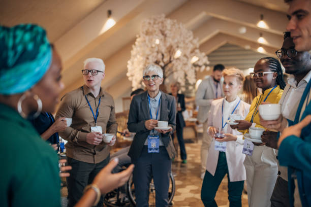 istock Business people at convention center 1442590775