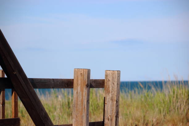 istock wood installation at the beach 1442591473
