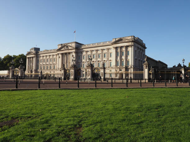 Buckingham Palace in London stock photo